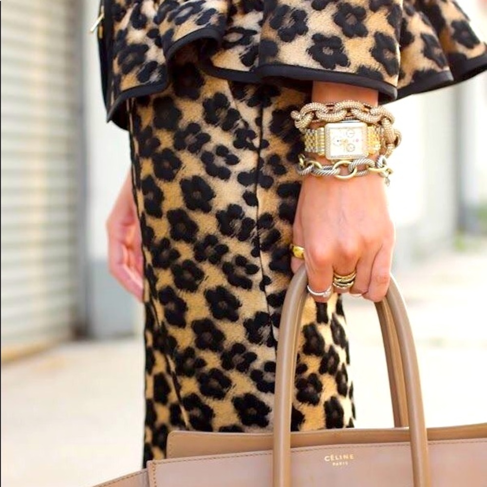 🐆❤️ Leopard print sateen skirt 12P ❤️🐆